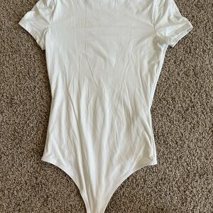Abercrombie & Fitch White Short Sleeve Bodysuit